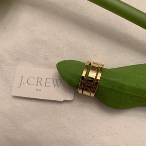 J Crew NWT Gold Rings (3 rings) Size 7